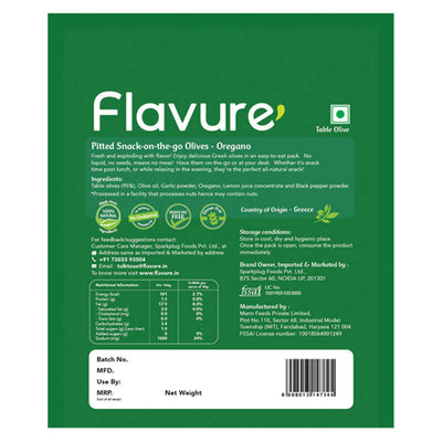 Flavure Snack-On-The-Go Olives Oregano
