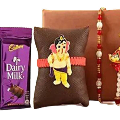 Family Rakhi Set With Dairy Milk Chocolates