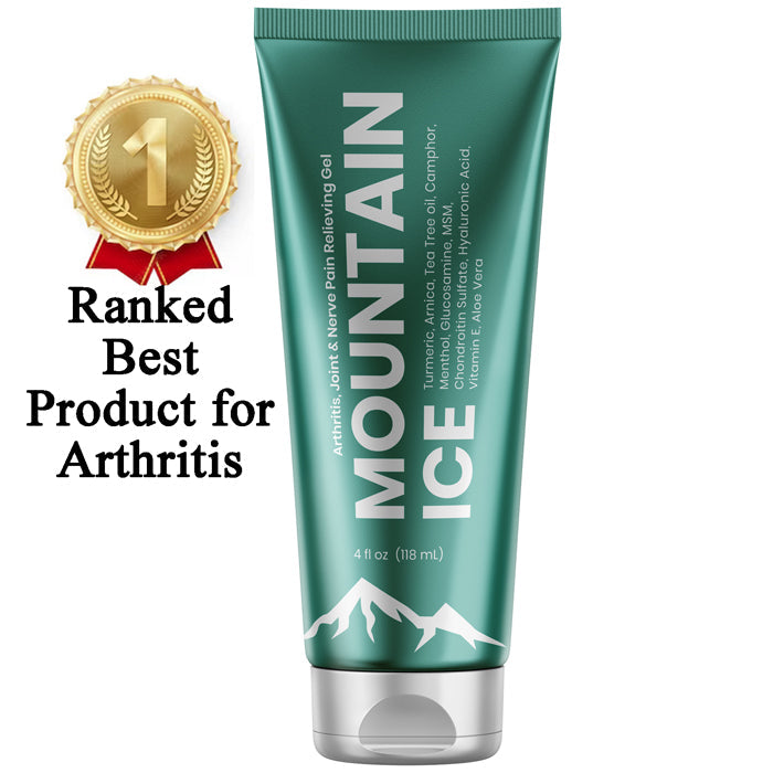 Arthritis, Joint & Nerve Pain Relief Gel with Turmeric, Arnica, Glucosamine, Tea Tree Oil, Campor, Hyaluronic Acid, Vitamin E & Aloe Vera
