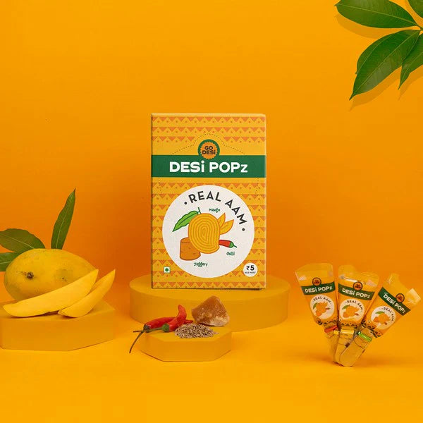 Real Aam Popz | Real Mango & Jaggery | Hand-made | 50 Pcs -400 gms