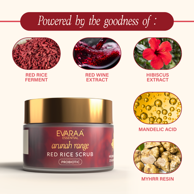 Evaraa Essential Red Rice Scrub