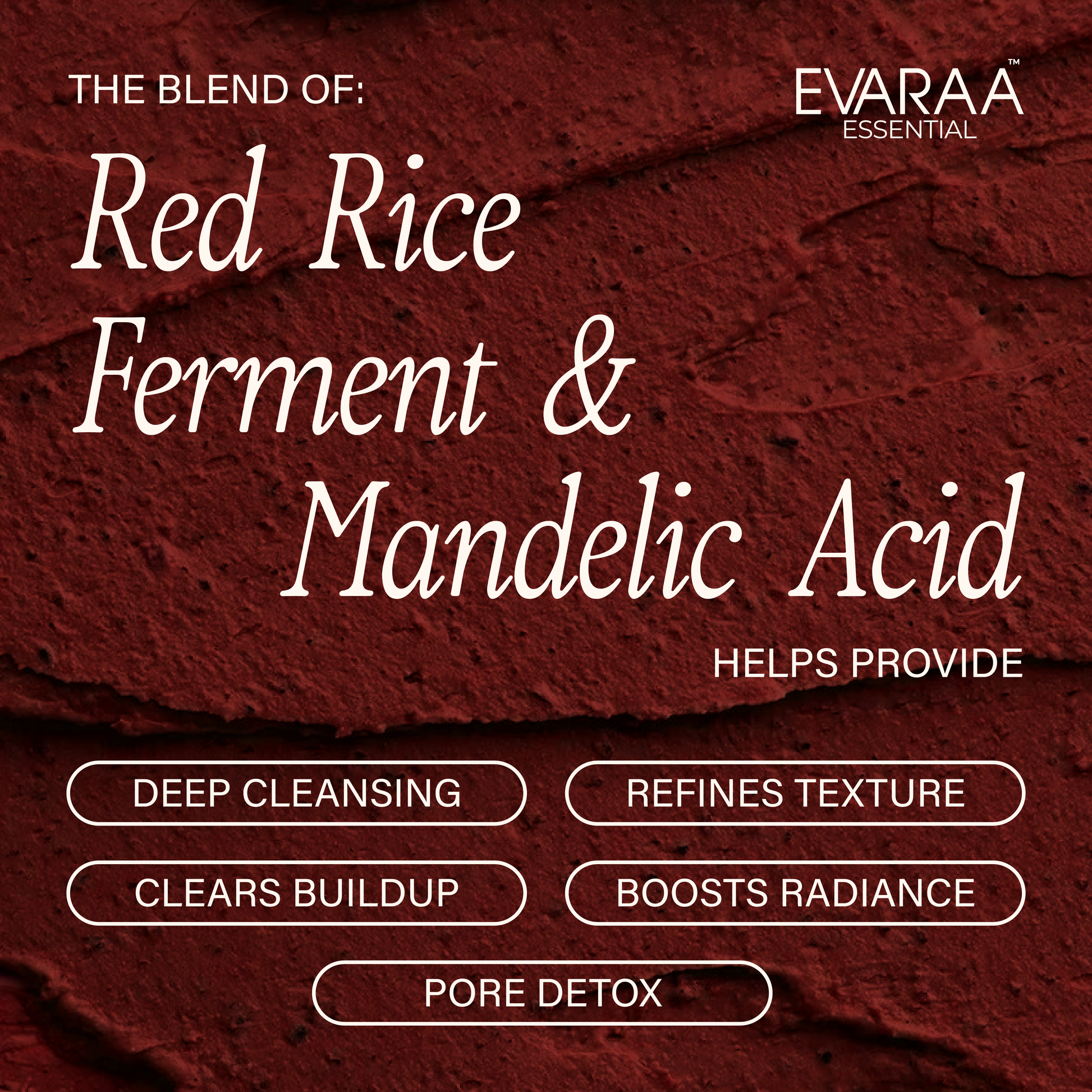 Evaraa Essential Red Rice Scrub