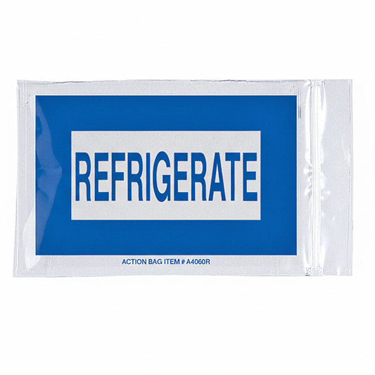 Refrigerate Printed Reclosable Bag 6 x 9 Inch Plastic Clear 1000/Case