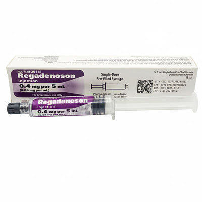 Regadenoson Injection Prefilled Syringe 0.4 mg Per 5mL (Rx)