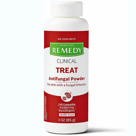 Remedy Clinical Antifungal Powder Miconazole Nitrate 2% with Vanilla Scent 3 oz