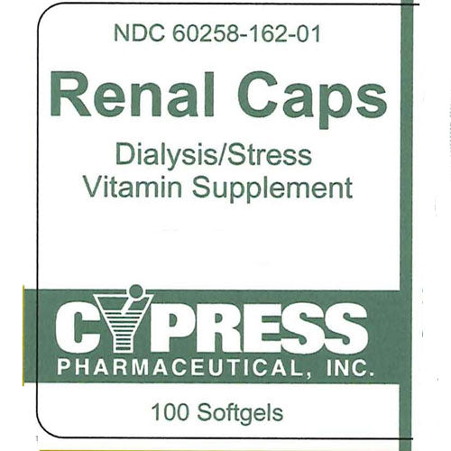 Renal Multivitamin Supplement Caplets for Dialysis Health