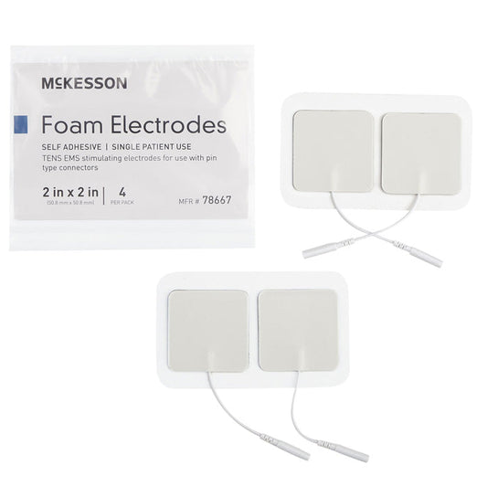 Replacement Form Electrodes For Tens and EMS Units (2 x 2 inch)