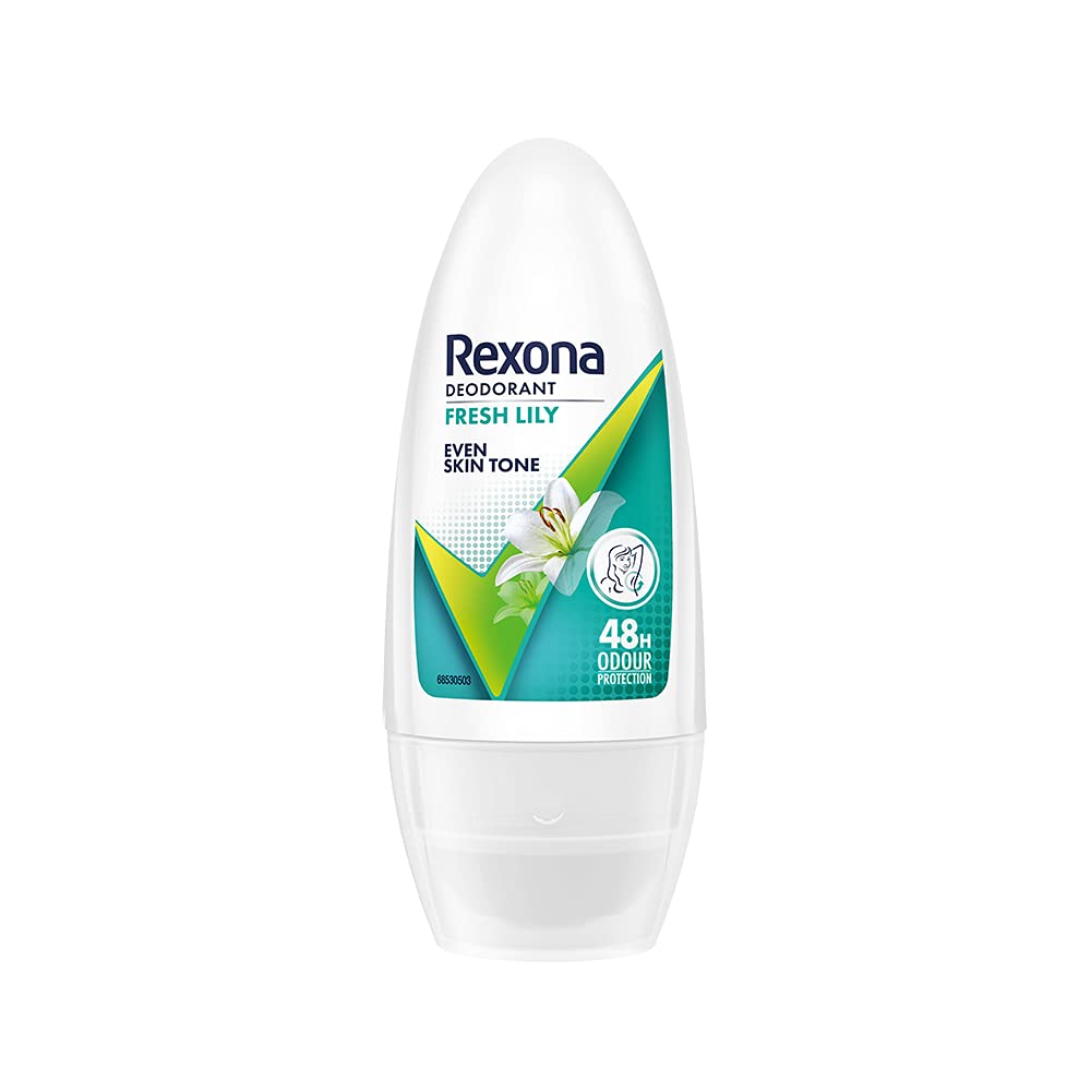 Rexona Fresh Lily Even Skin Tone Roll On, Keeps Skin Fresh & Clean (50 ml)
