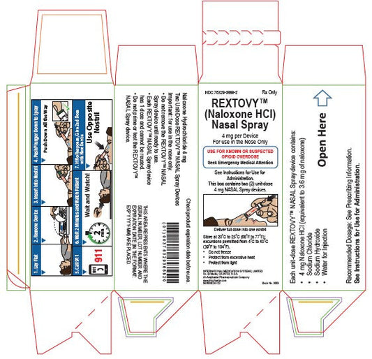 Rextovy Naloxone Nasal Spray 4 mg (2-Pack) (RX)