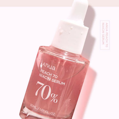 Anua Peach 70% Niacinamide Serum Brightening Hydrating Face Serum, Reducing Melanine Daily Clean Beauty - Korean Skincare