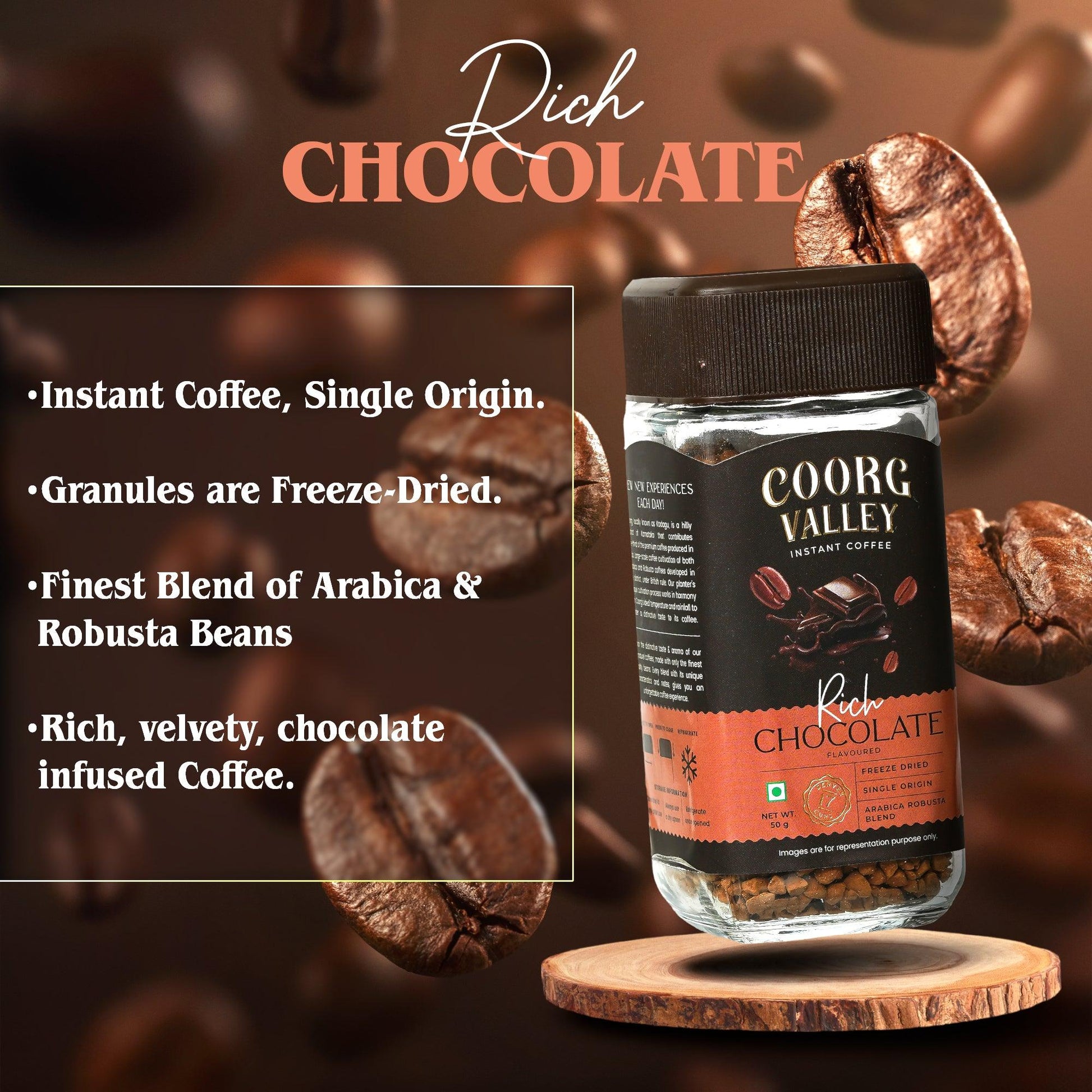 Rich Chocolate Instant Coffee | 50g