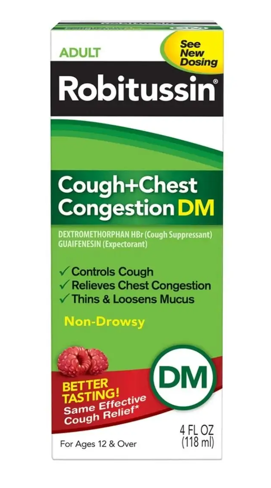 Robitussin Cough & Chest Congestion DM Berry 4 oz