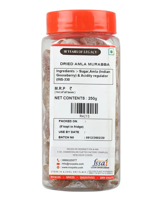 Roopak (since 1958) Dried Amla Murabba - 250 gms