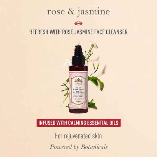 Kama Ayurveda Rose Jasmine Face Cleanser | Cleansing, Refreshing and Hydrating|50 Ml