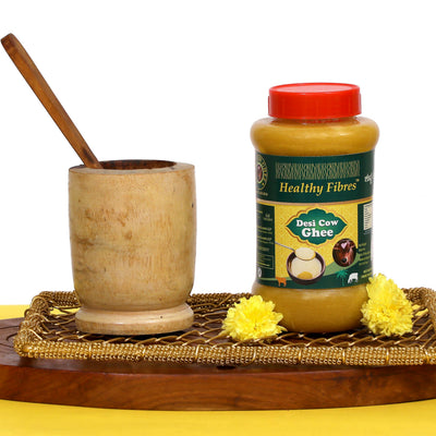 Healthy Fibres Desi Cow Ghee | Cultured Cow Desi Ghee | Premium & Certified Ghee