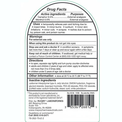 Anti-Itch Lotion with Camphor 0.5% & Menthol 0.5% Pump Bottle 7.5 oz