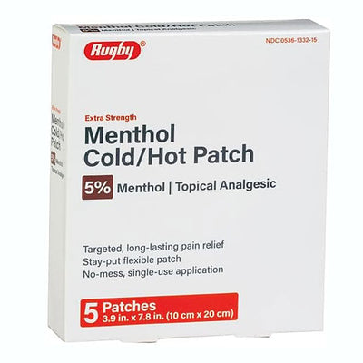 Cold and Hot Medicated Pain Relief Adhesive Patches (5-Pack)