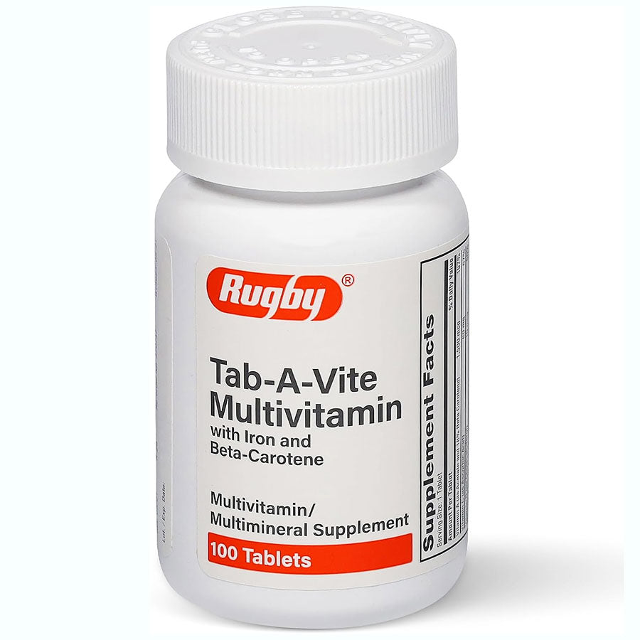 Tab-A-Vite Multivitamin with Iron and Beta-Carotene 100 Count