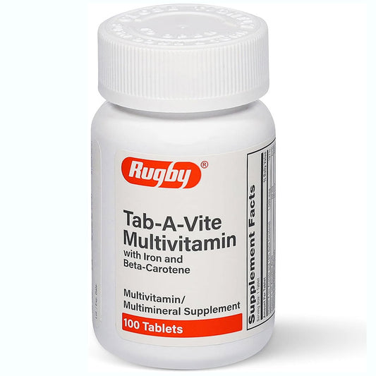 Tab-A-Vite Multivitamin with Iron and Beta-Carotene 100 Count