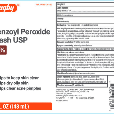 Benzoyl Peroxide 10% Antiseptic Acne Wash 5 oz
