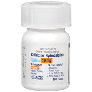 Cetirizine Allergy Relief Tablets 10 mg, 100 Tablets (Compare to Zyrtec)