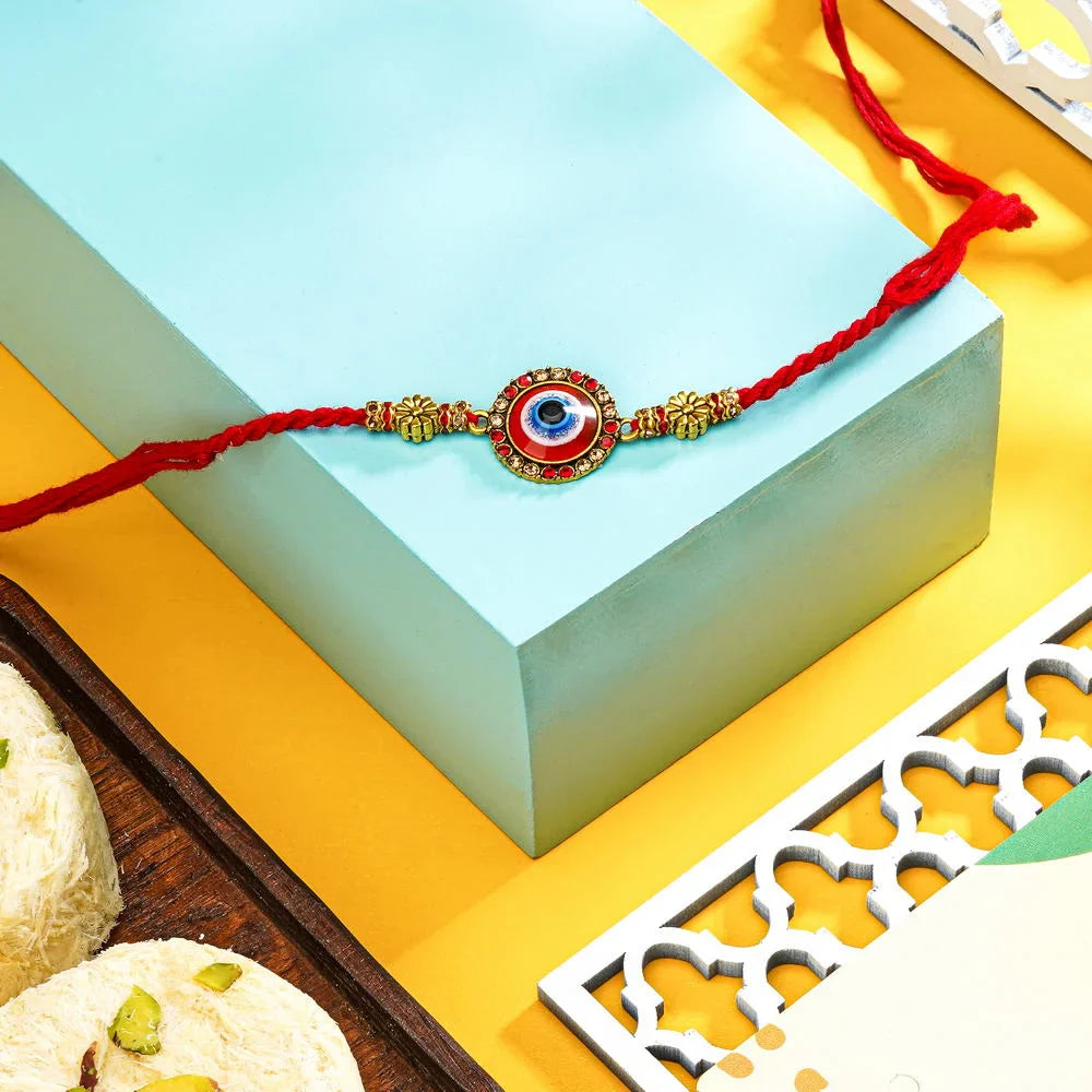 Babla Evil Eye Rakhi With Sonpapdi