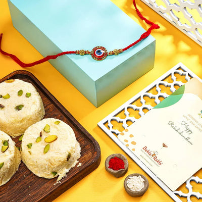 Babla Evil Eye Rakhi With Sonpapdi
