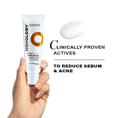 Novology Ultra Light Gel Sunscreen Spf 50 PA | 50 gms