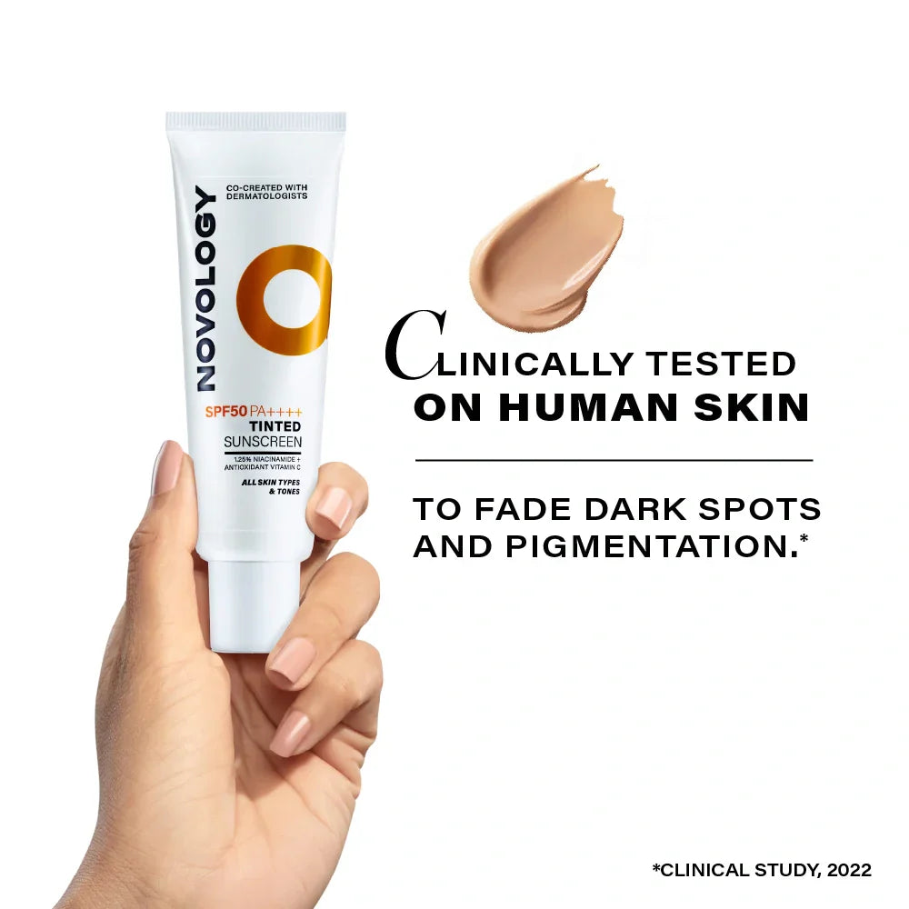 Novology Tinted Sunscreen Spf 50 PA | 50 gms