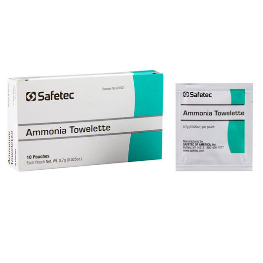 Ammonia Stimulant Smelling Salts Towelettes 10/box