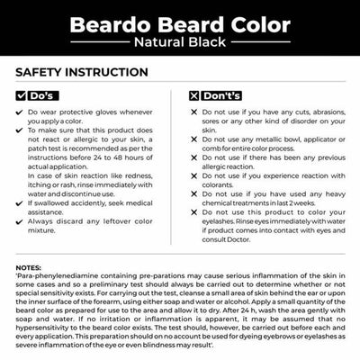 Beardo Beard Color for Men - Natural Black