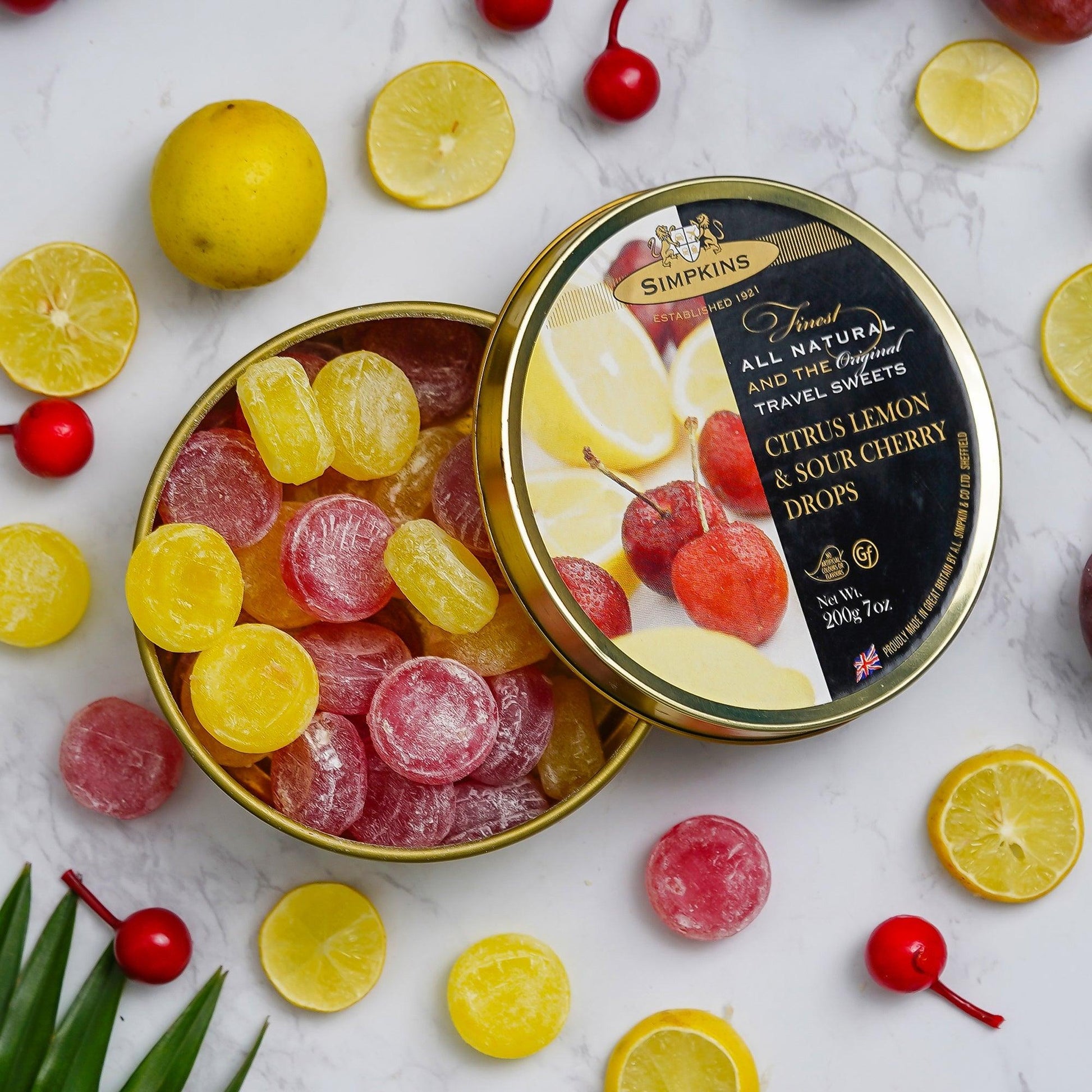 Citrus Lemon And Sour Cherry Drops