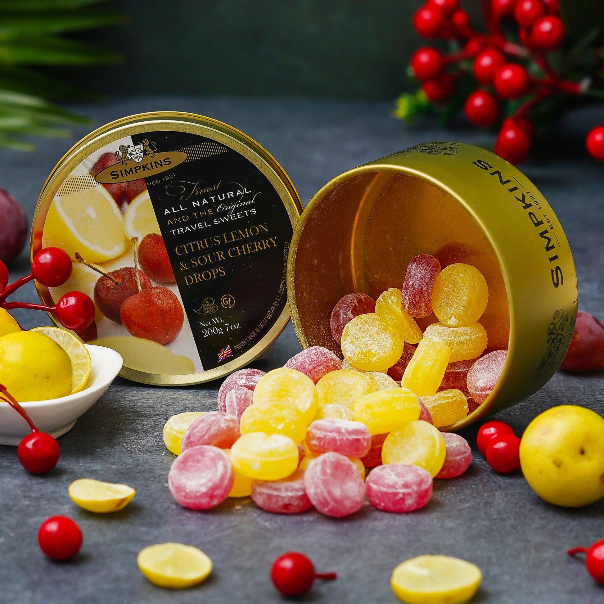 Citrus Lemon And Sour Cherry Drops