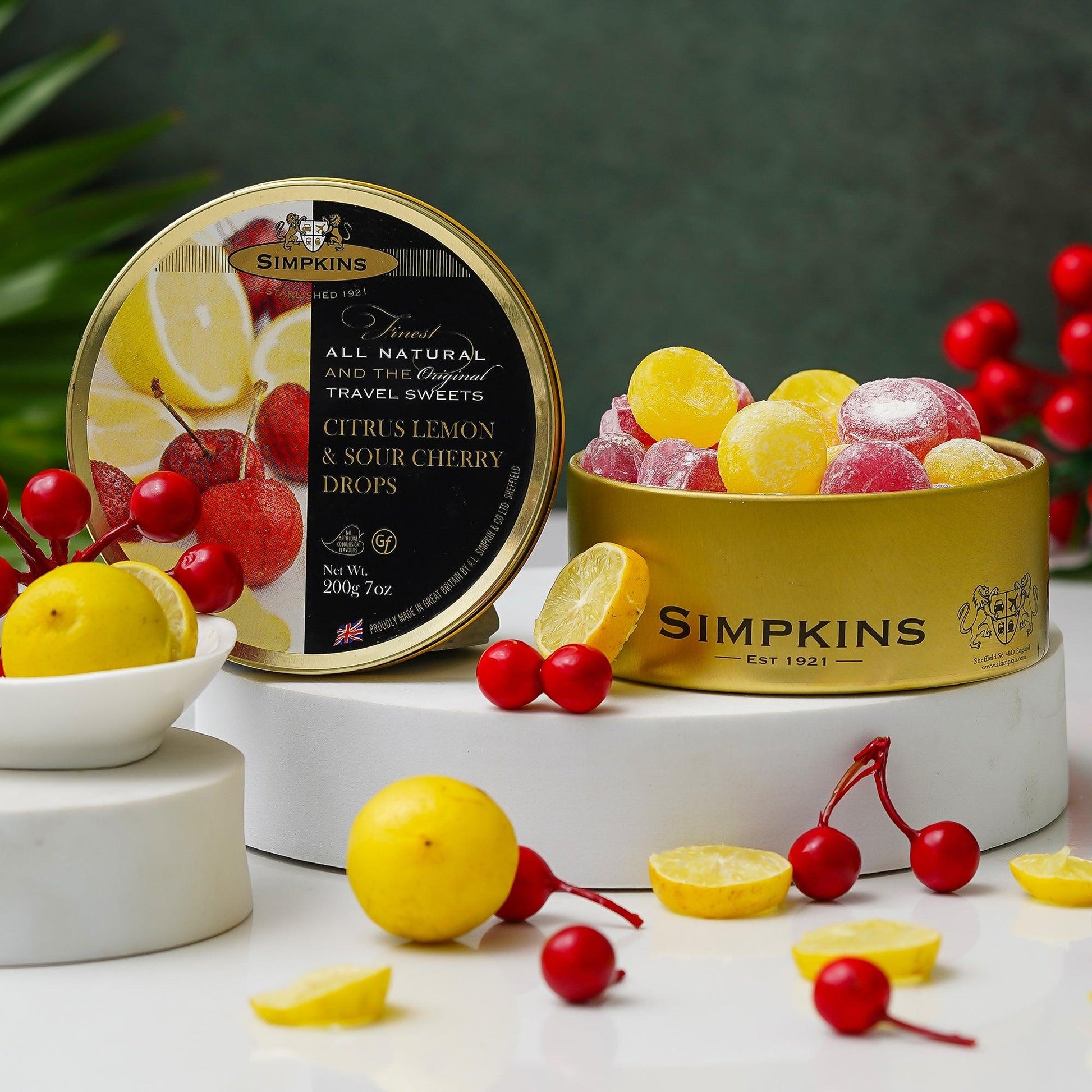 Citrus Lemon And Sour Cherry Drops