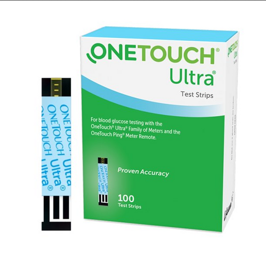 OneTouch Ultra Blue Blood Glucose Test Strips 100 Count