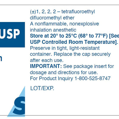 Desflurane Liquid for Anesthesia Inhalation 240 mL x 6/Case by Sandoz (RX)