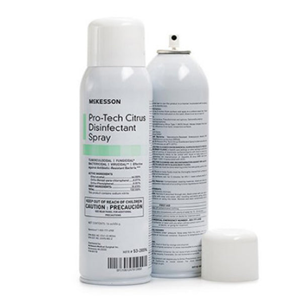 Pro-Tech Surface Disinfectant Cleaner Aerosol Spray with Citrus Scent 16 oz
