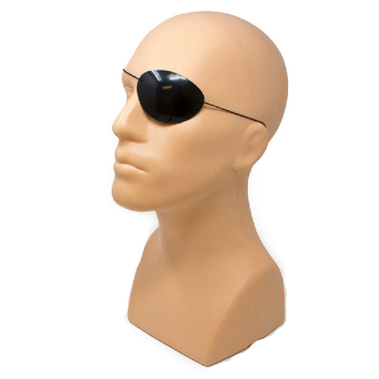 Bernell Plastic Eye Shields Black 12-Pack
