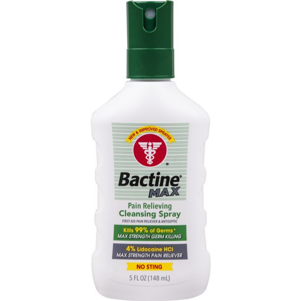 Bactine MAX Pain Relieving Cleansing Spray, 5 oz.