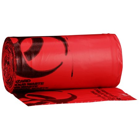 Infectious Waste 10 to 15 Gallon Red Bags, 24 x 32 Inch, 250 Count