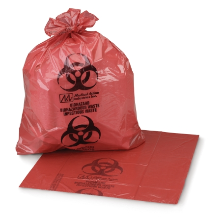 McKesson Infectious Waste 40 to 45 Gallon Red Bags, 40 x 46 Inch, 150 Count