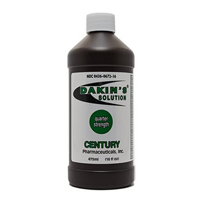 Dakin's Solution Antiseptic Wound Cleanser Quarter-Strength 16 Fl. oz