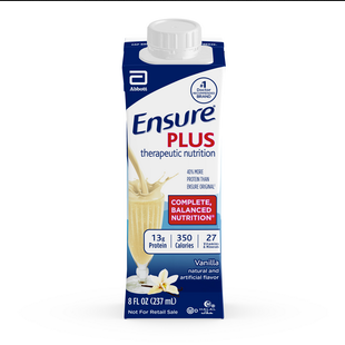Ensure Plus Therapeutic Nutrition Supplement Shake, Vanilla Flavor, 8 oz., Case of 24