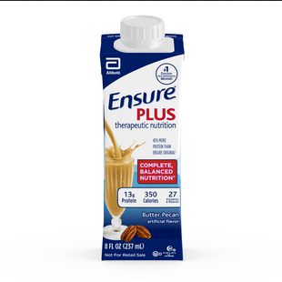Ensure Plus Therapeutic Nutrition Supplement Shake, Butter Pecan Flavor, 8 oz., Case of 24