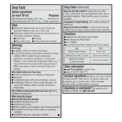 Children's Robitussin Long-Acting Cough & Cold Medicine, Fruit Punch 4oz Bottle