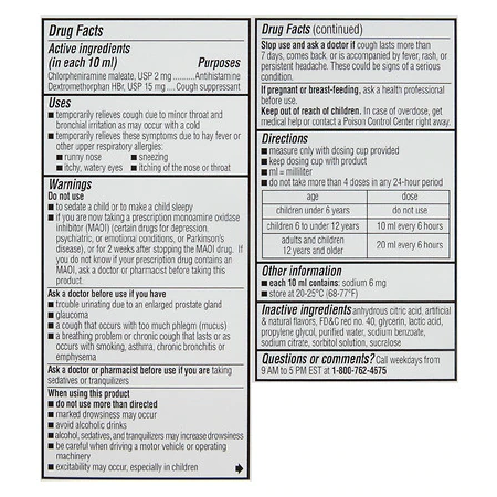 Children's Robitussin Long-Acting Cough & Cold Medicine, Fruit Punch 4oz Bottle