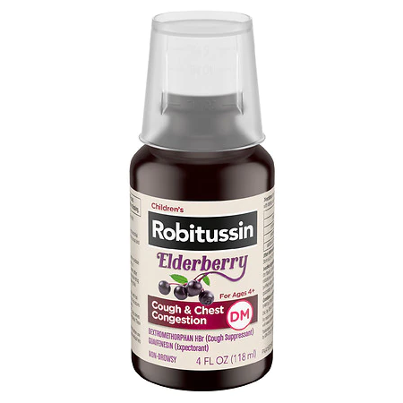 Children's Robitussin Cough & Chest Congestion Medicine, Elderberry 4 oz