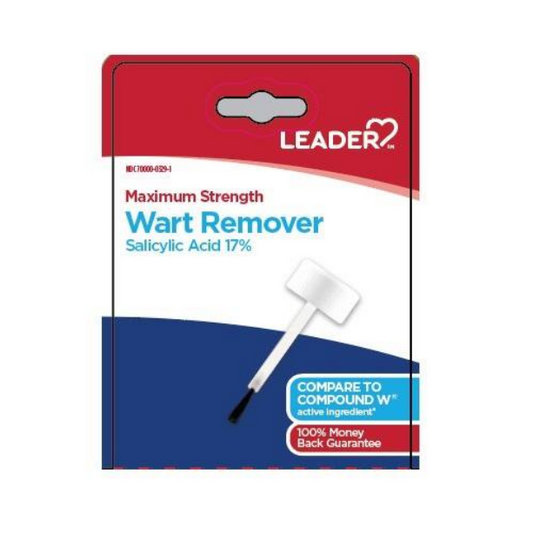 Leader Maximum Strength Liquid Wart Remover 17% Salicylic Acid, .31oz Tube