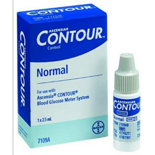 Bayer Contour Normal Control Solution for Blood Glucose Monitor, 2.5. mL Vial