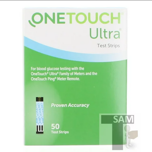 OneTouch Ultra Blue Blood Glucose Test Strips, 50 count